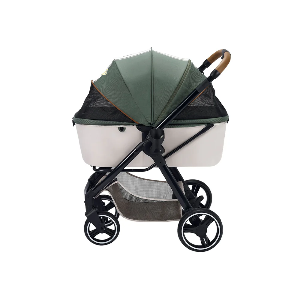 IBIYAYA Luxury Retro Style Foldable Pet Stroller For Up To 30Kg - Image 9