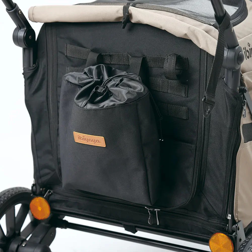 IBIYAYA Minika 3-in-1 Pet Stroller System Foldable Dog Bicycle Trailer & Indoor-Outdoor Kennel – Arizona Tan - Image 13