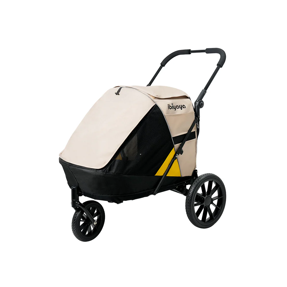IBIYAYA Minika 3-in-1 Pet Stroller System Foldable Dog Bicycle Trailer & Indoor-Outdoor Kennel – Arizona Tan - Image 19