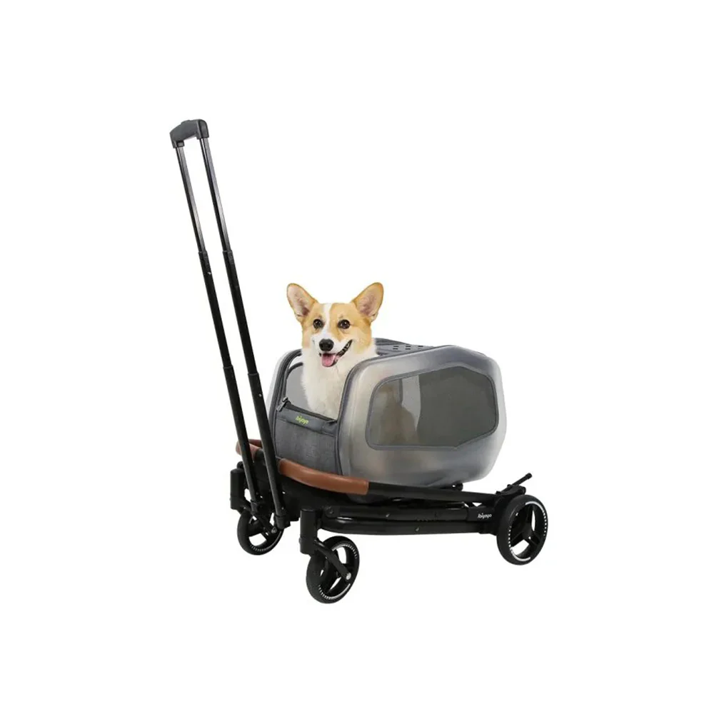 IBIYAYA NeoRider Multipurpose Detachable Pet Stroller - Silver Mist - Image 11
