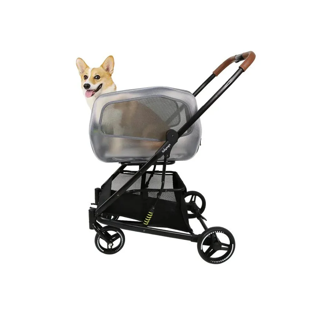 IBIYAYA NeoRider Multipurpose Detachable Pet Stroller - Silver Mist - Image 9