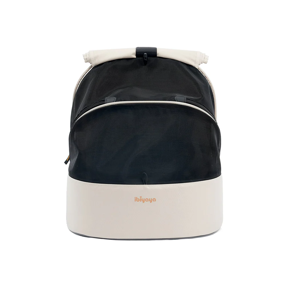 IBIYAYA Panorama Zipper-Free Small Pet Travel Carrier - Buttermilk