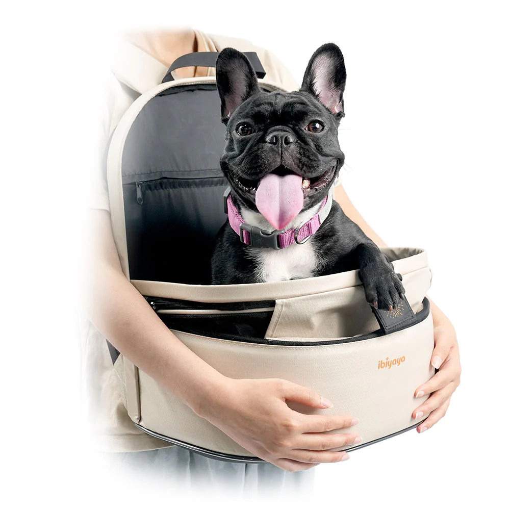 IBIYAYA Panorama Zipper-Free Small Pet Travel Carrier - Buttermilk - Image 9
