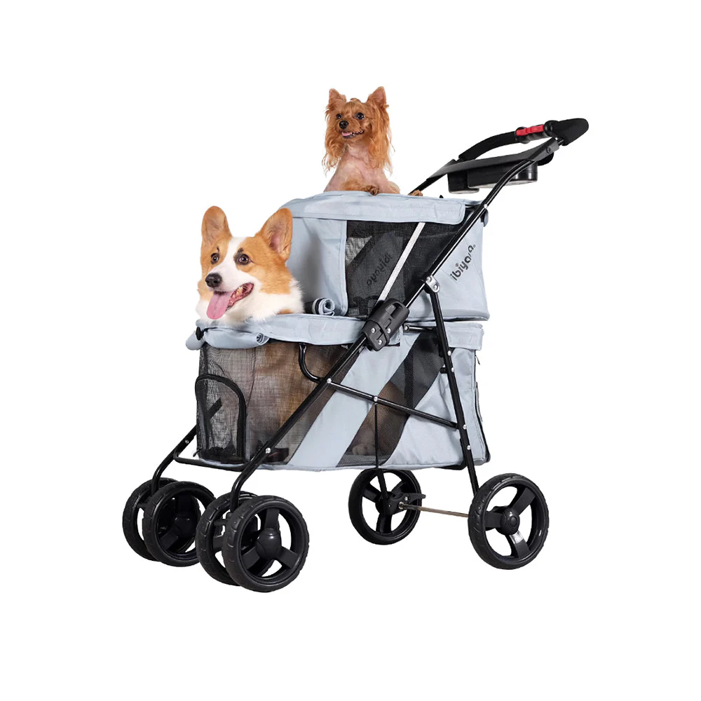 IBIYAYA Pet Bus Double Decker Foldable Stroller - Image 10