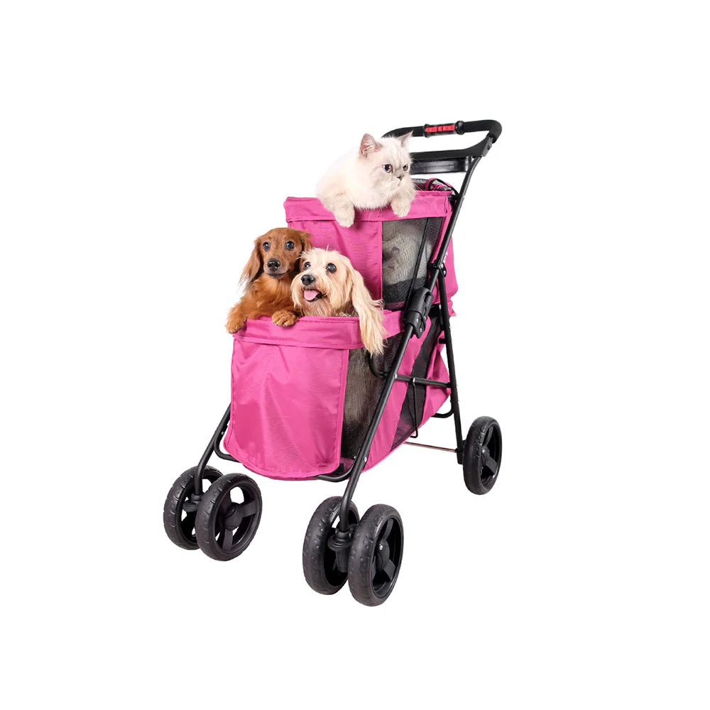 IBIYAYA Pet Bus Double Decker Foldable Stroller - Image 5
