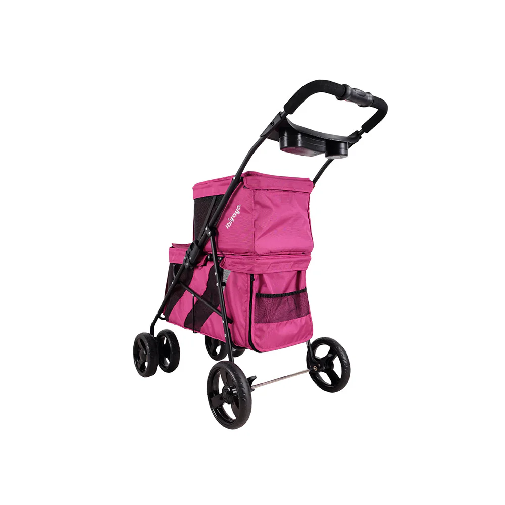 IBIYAYA Pet Bus Double Decker Foldable Stroller - Image 7
