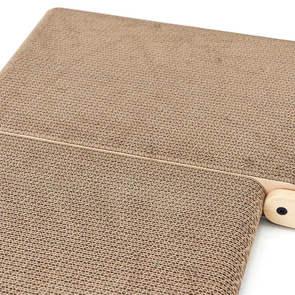 IBIYAYA Sage Green Fold-Out Cardboard Cat Scratcher - Image 3