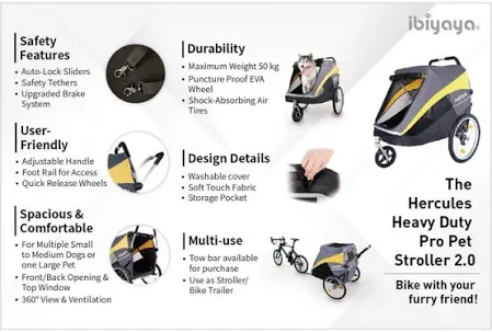 IBIYAYA The Hercules Stroller 2.0 For Up To 50kg - Image 11