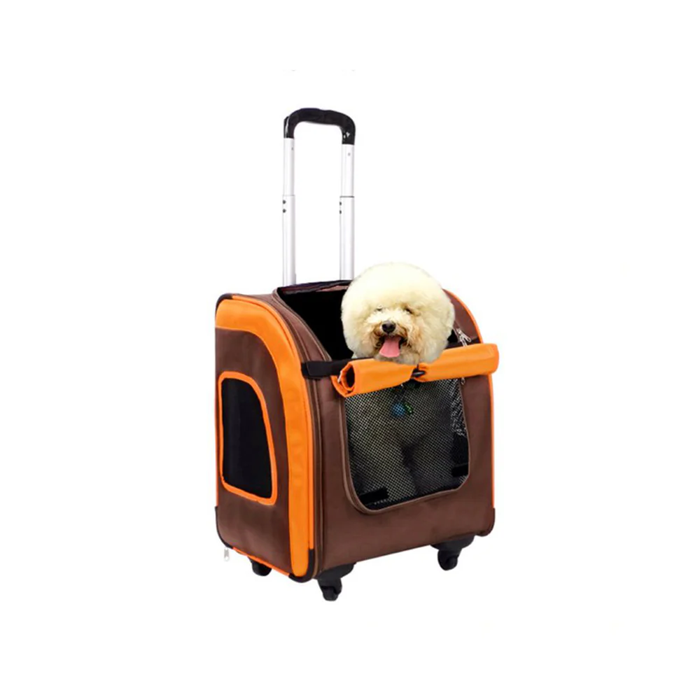 IBIYAYA Wheeled Backpack Parallel Transport Pet Trolley - Image 2