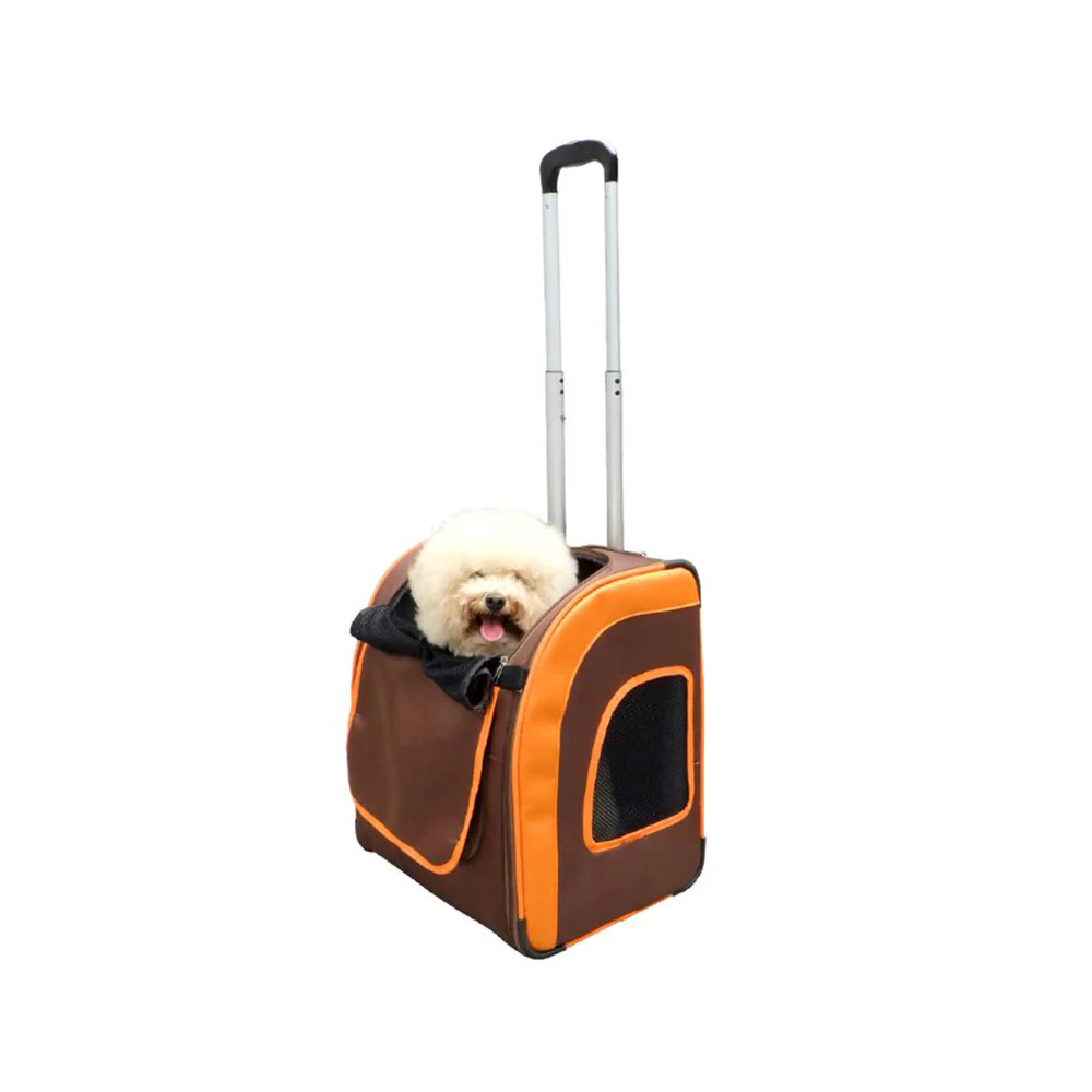 IBIYAYA Wheeled Backpack Parallel Transport Pet Trolley - Image 3