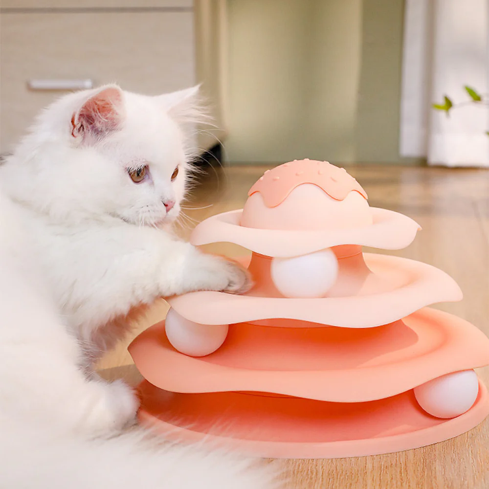 Ice Cream Cat Turntable Toy With Balls - Image 4