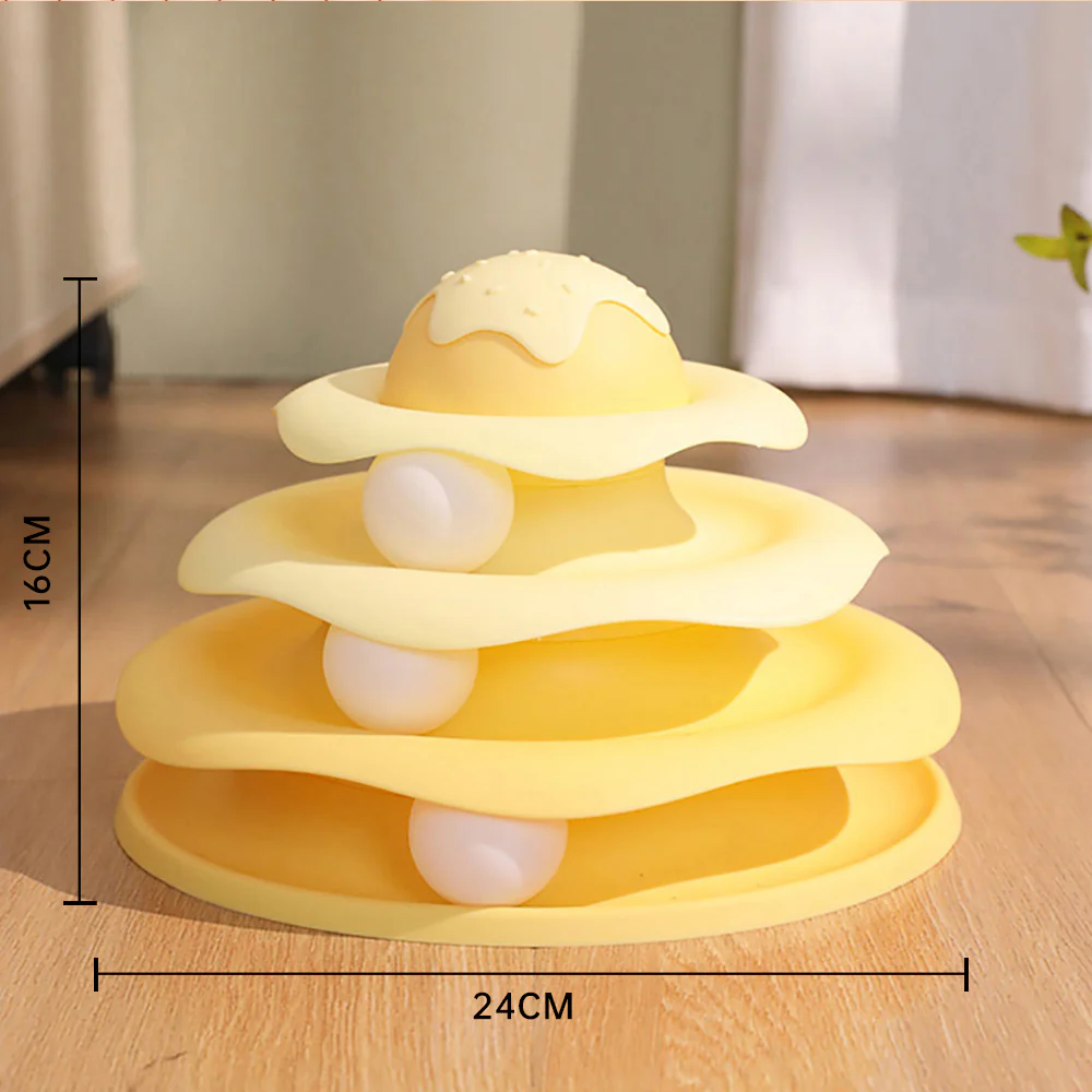 Ice Cream Cat Turntable Toy With Balls - Image 5