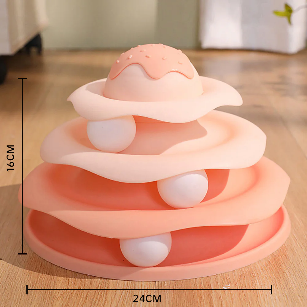 Ice Cream Cat Turntable Toy With Balls - Image 6