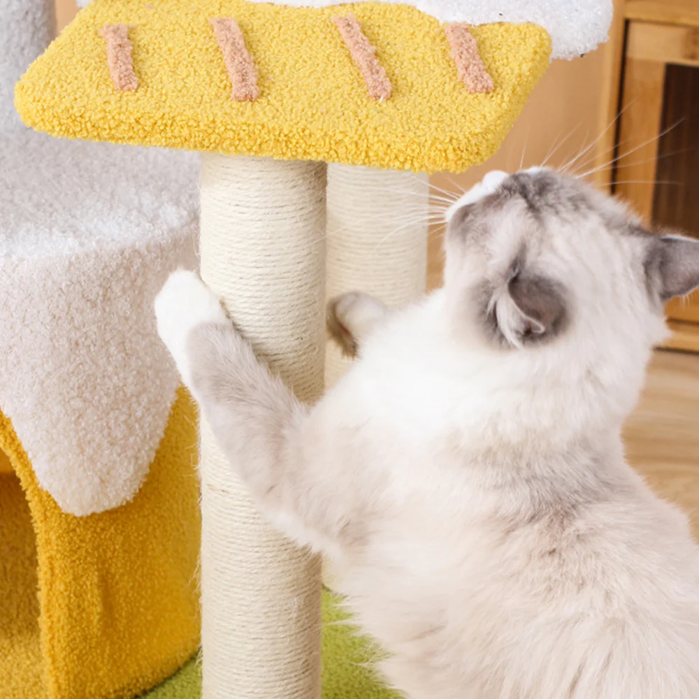 Ice Cream Multi-Level Sisal Cat House And Tree - Large 110x36x45cm - Image 6