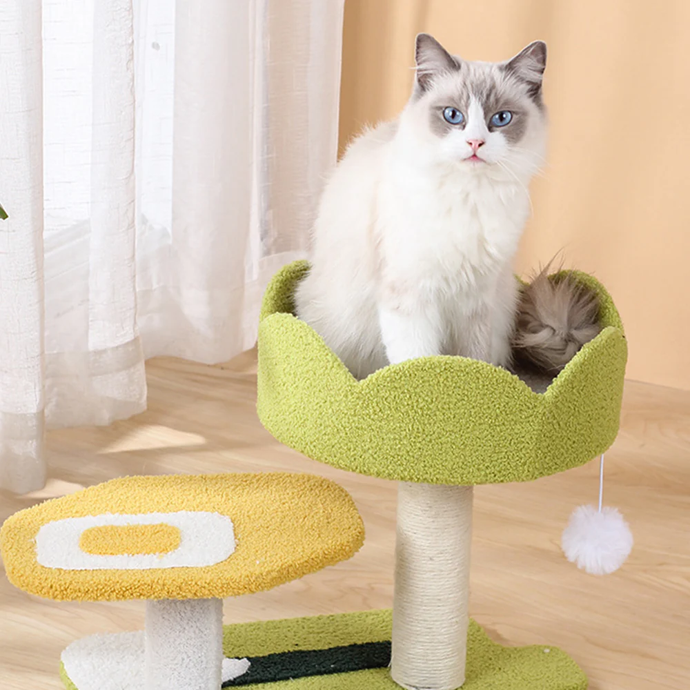 Ice Cream Multi-Level Sisal Cat House And Tree - Large 110x36x45cm - Image 7