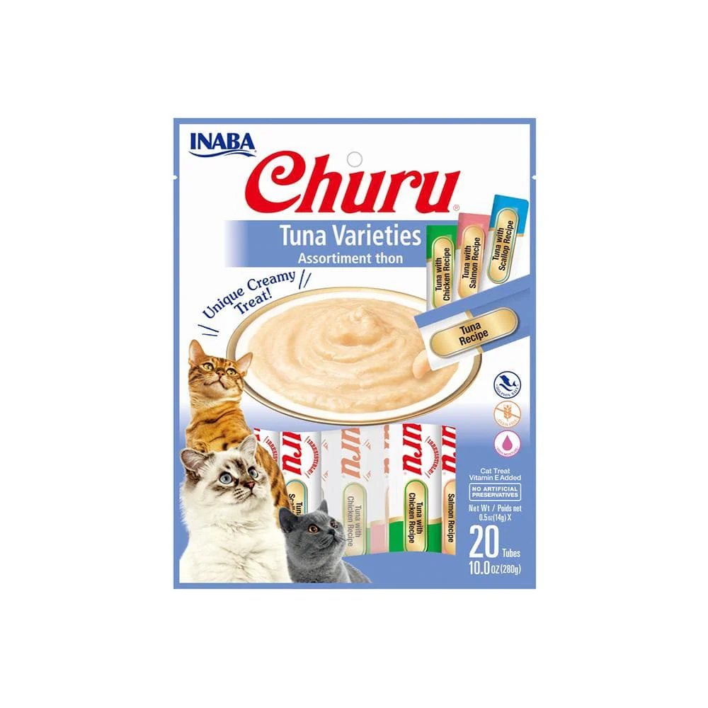 INABA Churu Tuna Varieties Cat Treats 20x14g