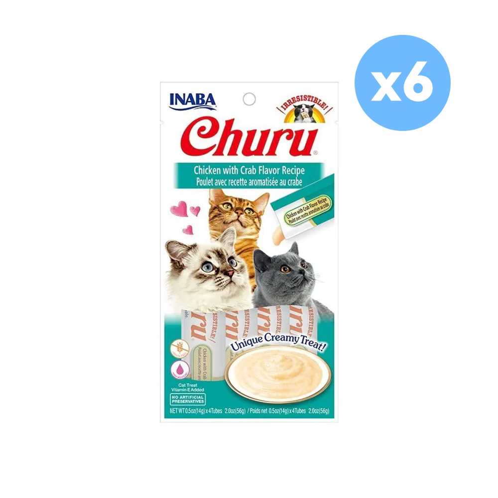 INABA Churu Chicken with Crab Flavor Recipe Cat Treats - Image 3
