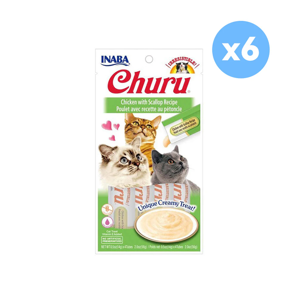 INABA Churu Chicken with Scallop Recipe Cat Treats - Image 3