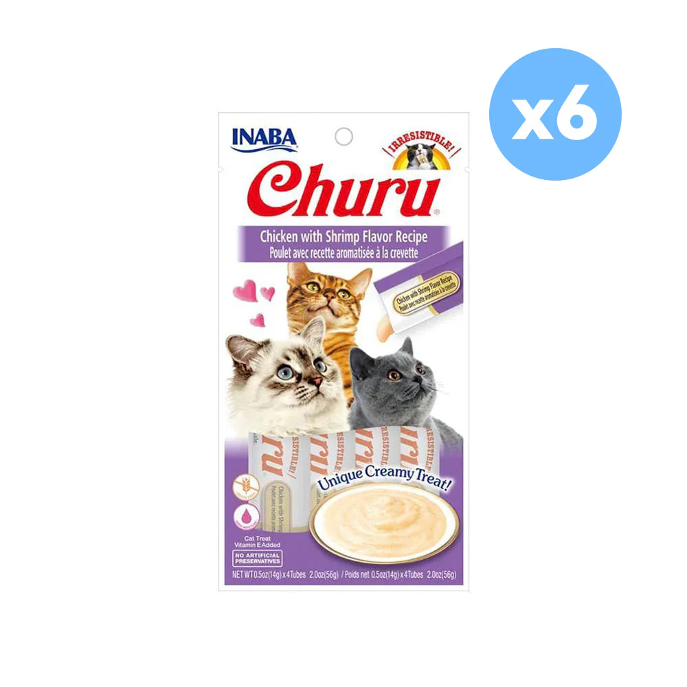 INABA Churu Chicken with Shrimp Flavor Recipe Wet Cat Treats - Image 3
