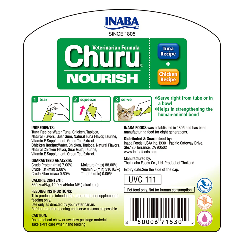 INABA Churu Nourish Tuna Recipe & Chicken Recipe 700g(14g x 50)UVC-111 - Image 2