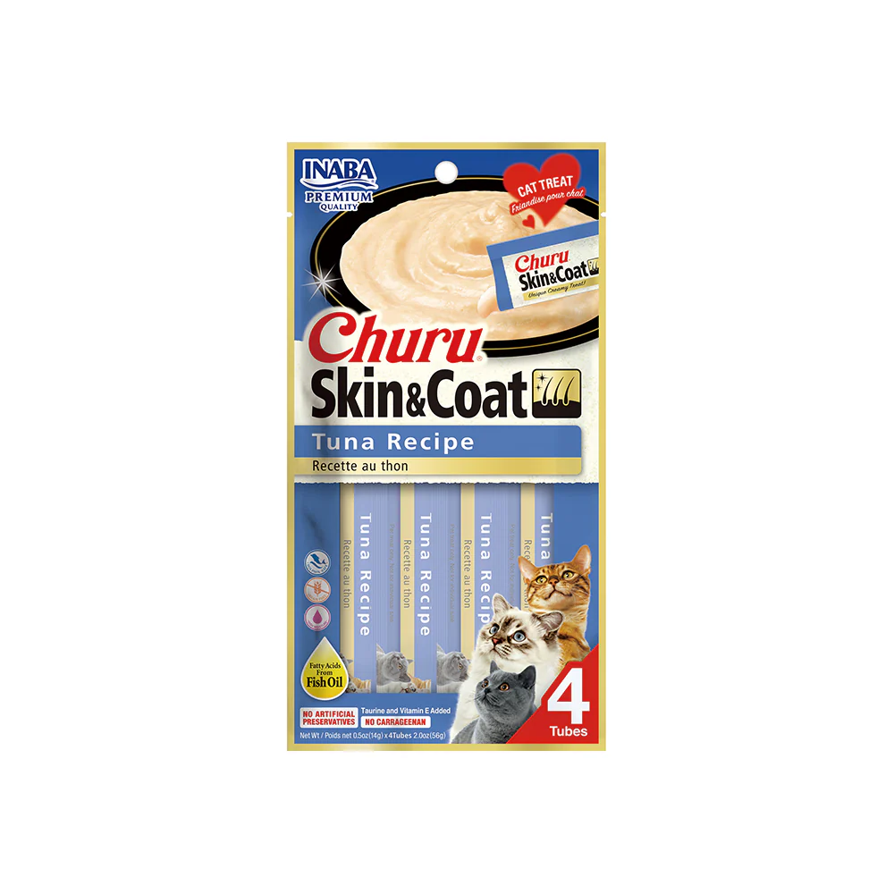 INABA Churu Skin & Coat Tuna 56g  (14g x 4) USA-671