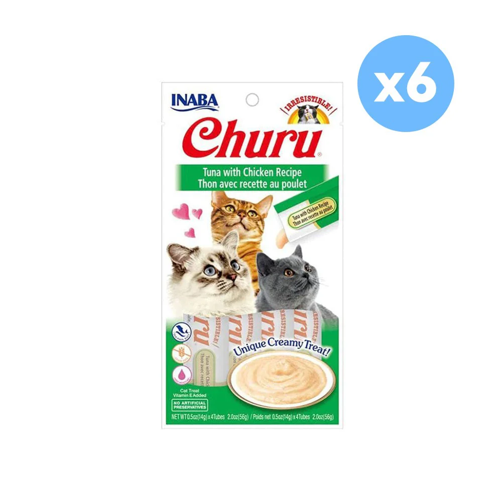 INABA Churu Tuna with Chicken Recipe Wet Cat Treats - Image 3
