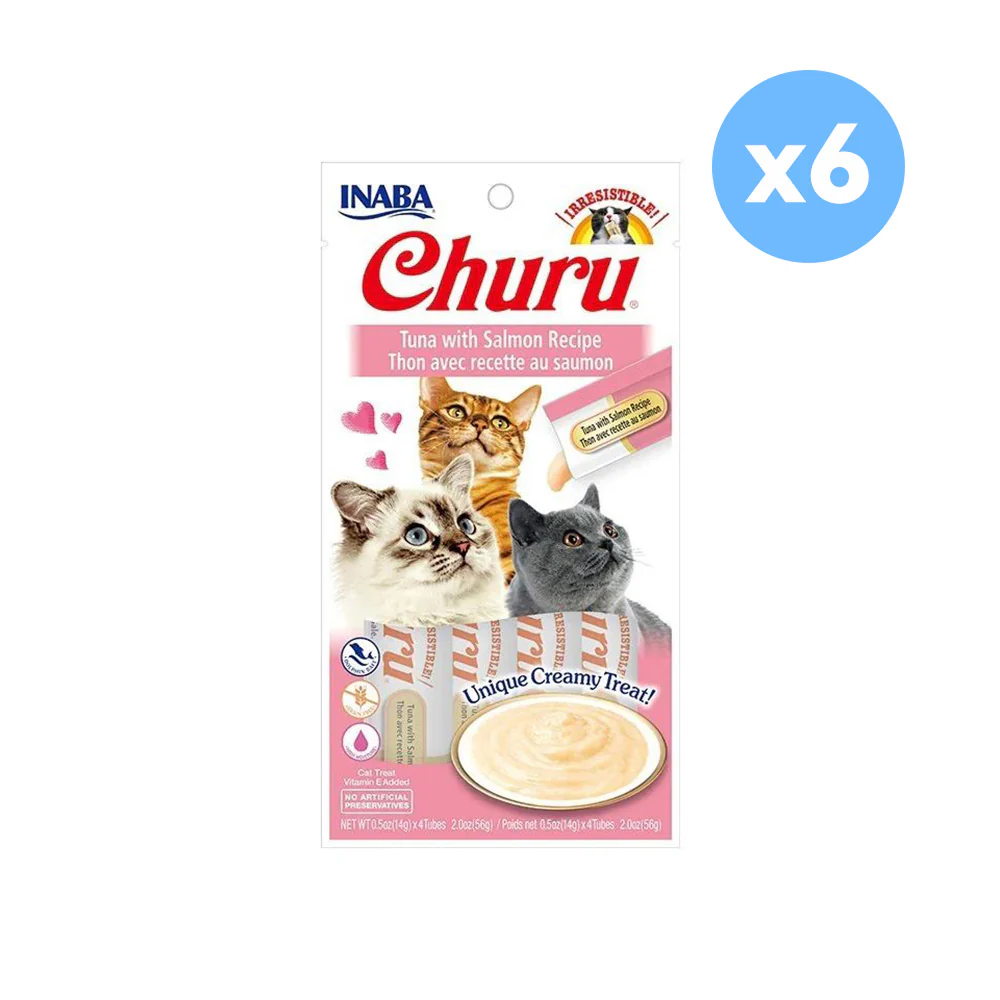 INABA Churu Tuna with Salmon Recipe Wet Cat Treats - Image 3