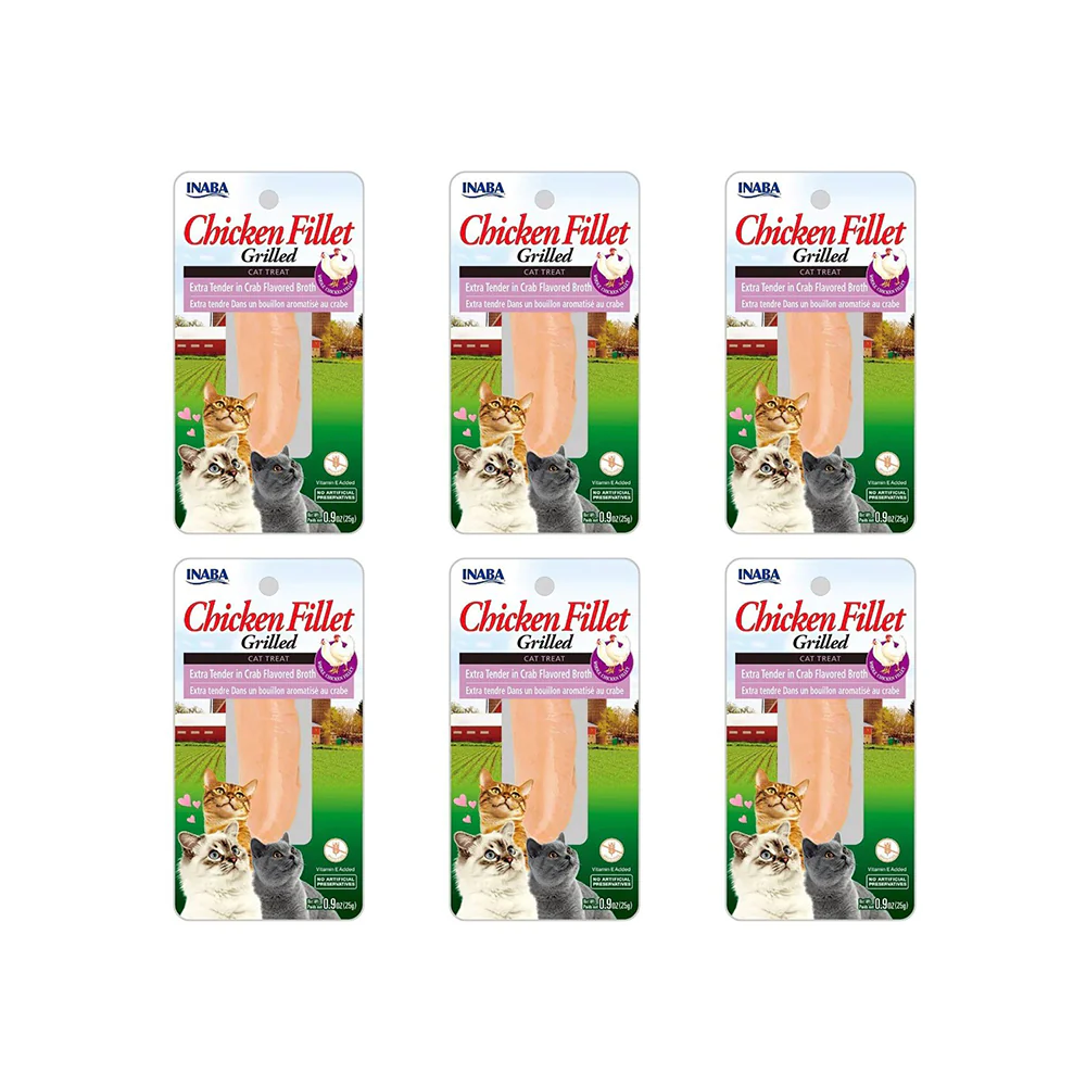 INABA Grilled Chicken Fillet Extra Tender In Crab Flavored Broth Cat Treats 25g - Image 2