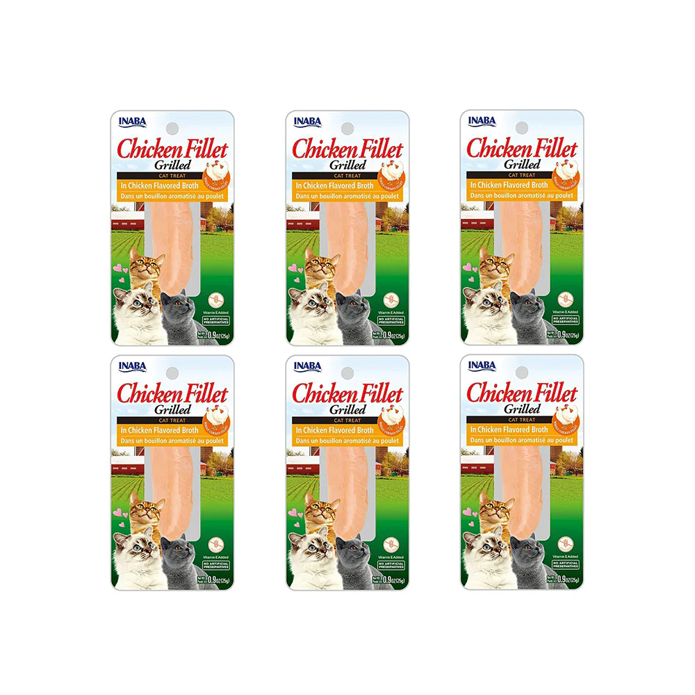 INABA Grilled Chicken Fillet In Chicken Flavored Broth Cat Treats 15g - Image 2