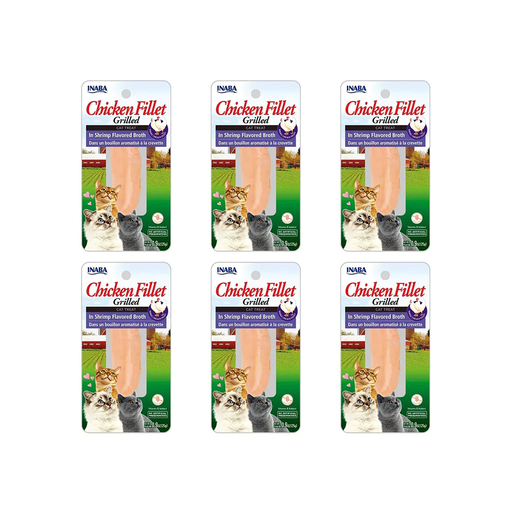 INABA Grilled Chicken Fillet In Shrimp Flavored Broth Cat Treats - Image 2