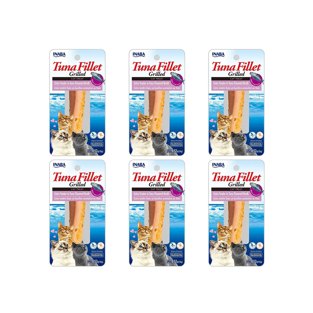 INABA Grilled Tuna Fillet Extra Tender In Tuna Flavored Broth Cat Treats 15g - Image 2