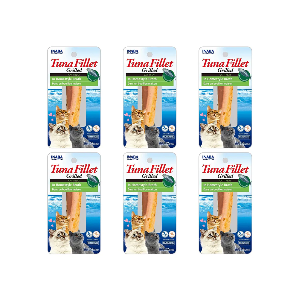 INABA Grilled Tuna Fillet In Homestyle Broth Cat Treats 15g - Image 2