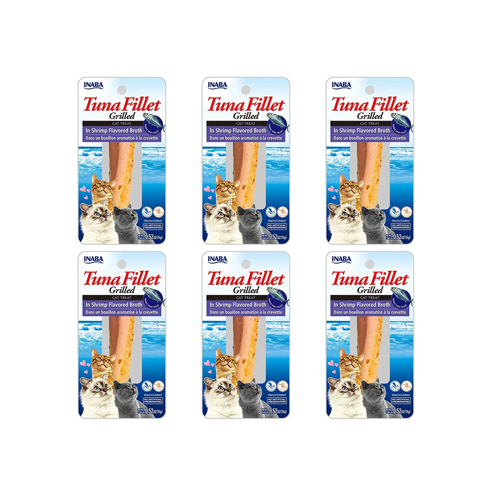 INABA Grilled Tuna Fillet In Shrimp Flavored Broth Cat Treats 15g - Image 2