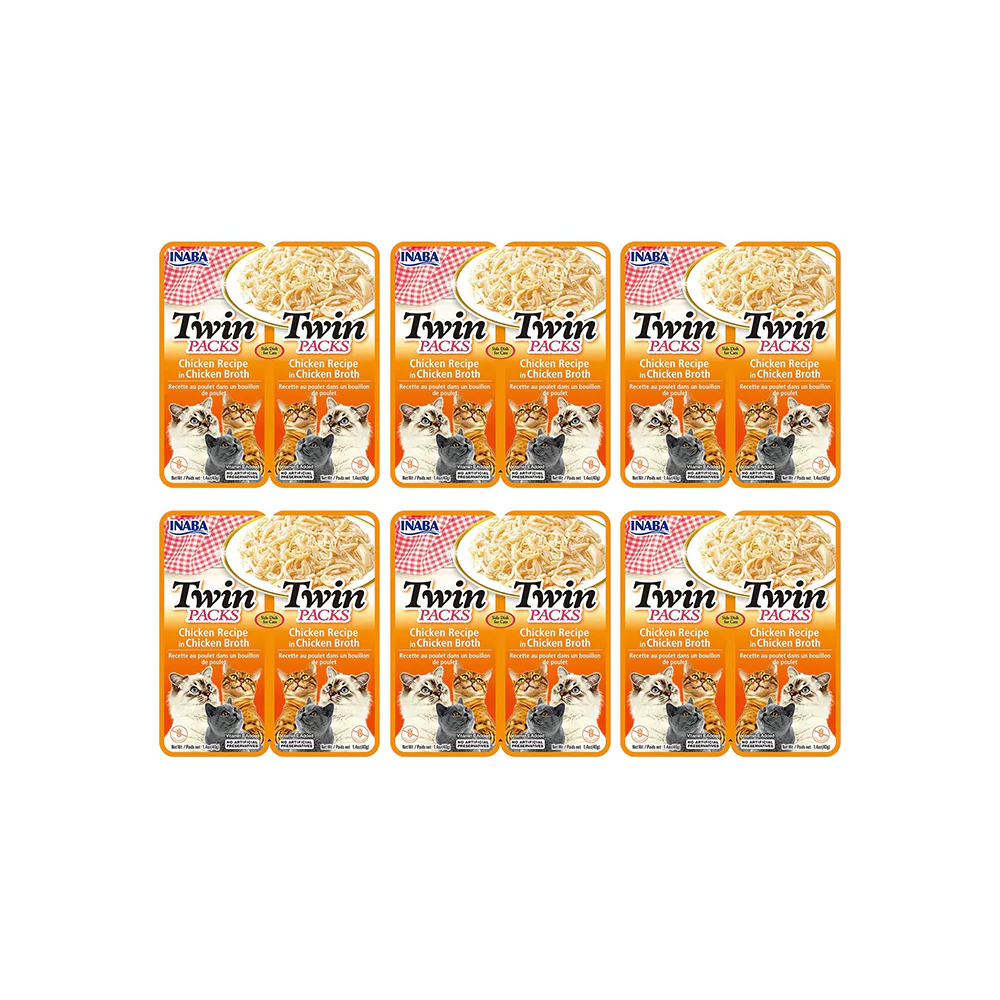 INABA Twin Packs Chicken in Chicken Flavored Broth Cat Treats 2x40g - Image 6