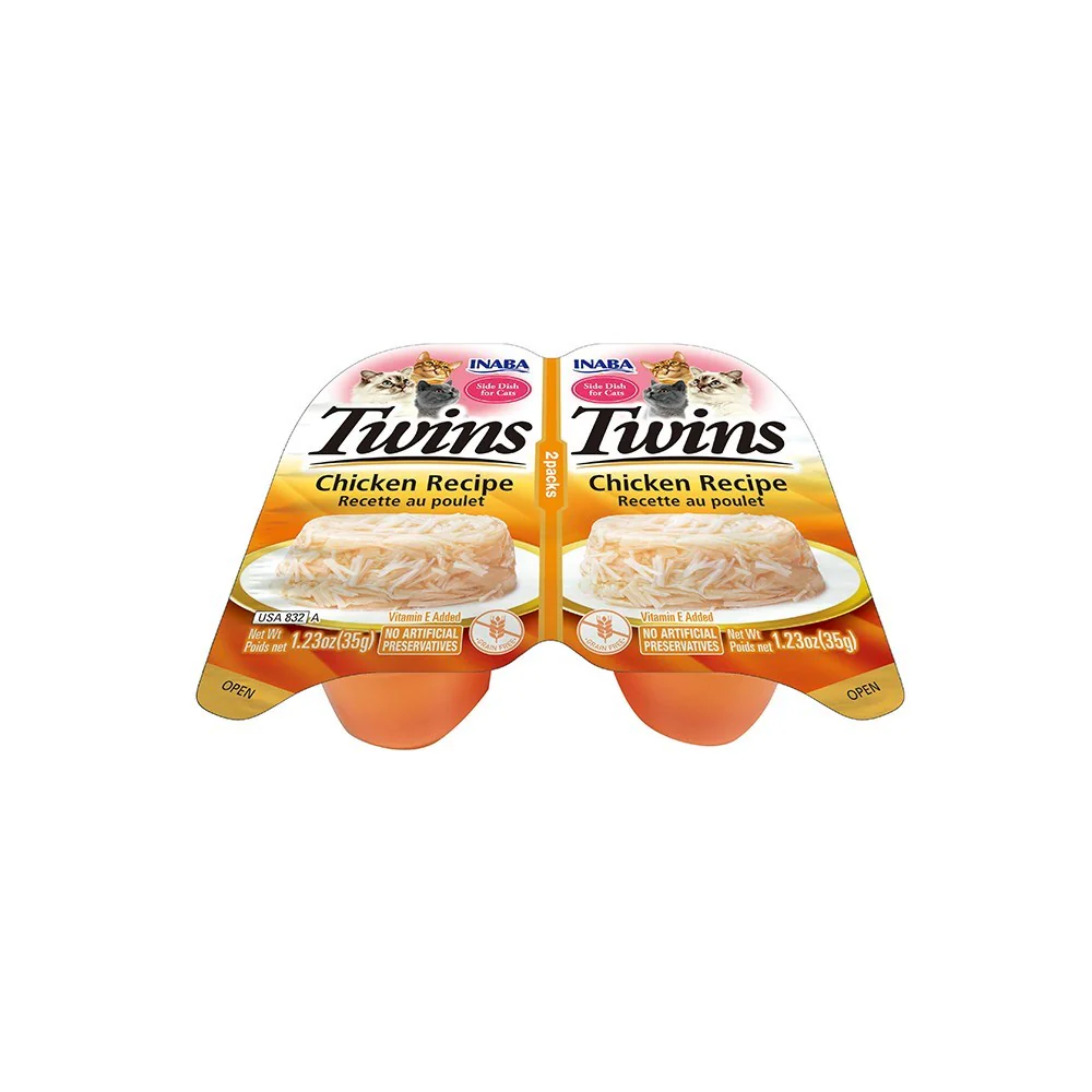 INABA Twin Cups Chicken Recipe Jelly Cat Treats 2x35g - Image 2