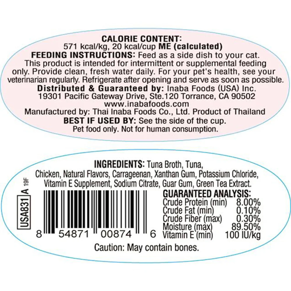 INABA Twins Tuna & Chicken Recipe Cat Treats 2x35g - Image 3