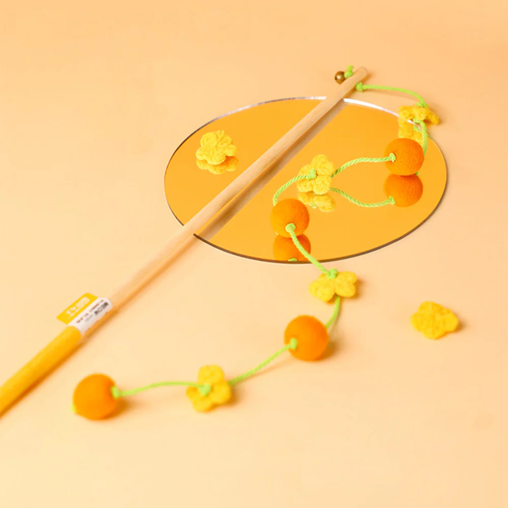 Interactive Cat Teaser Wand With Bell - Durable Long Rod Toy - Image 11