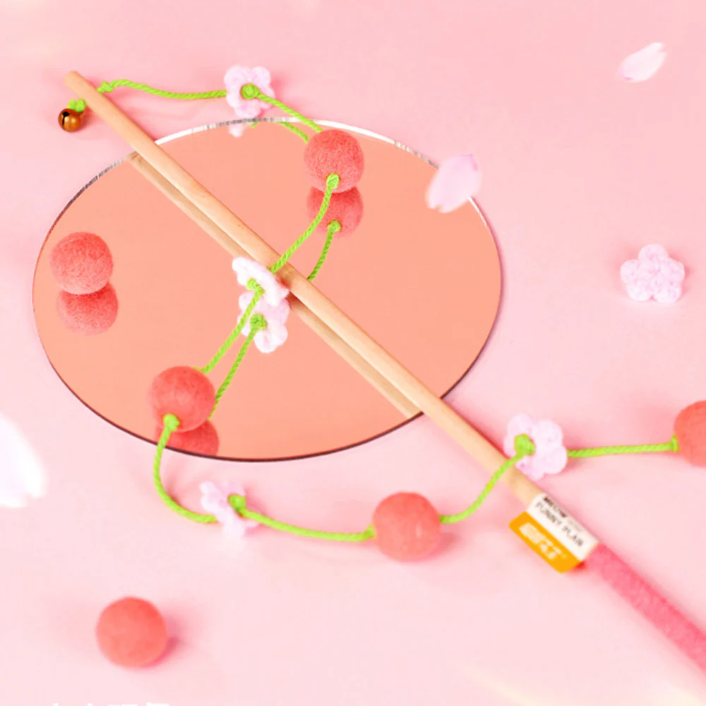 Interactive Cat Teaser Wand With Bell - Durable Long Rod Toy - Image 13