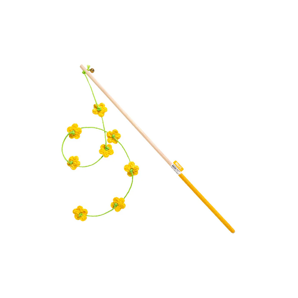 Interactive Cat Teaser Wand With Bell - Durable Long Rod Toy - Image 2