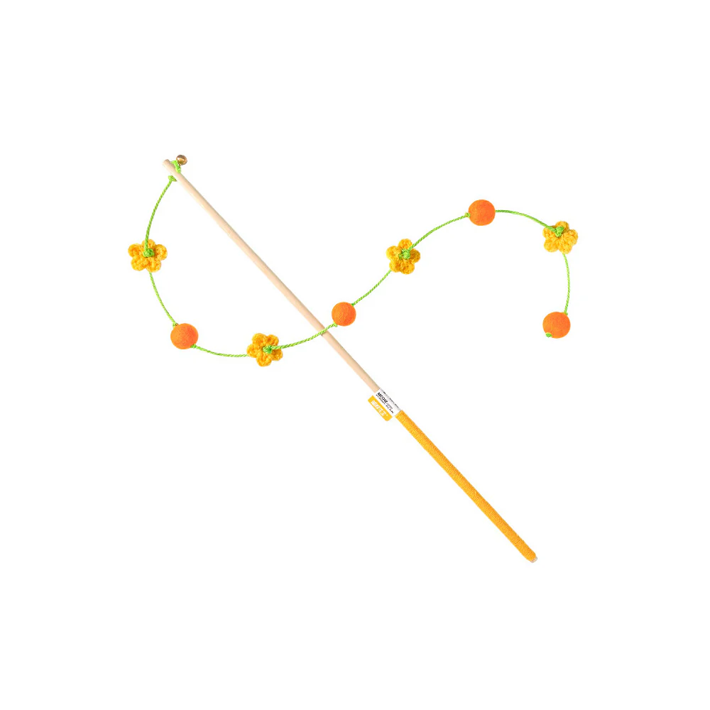 Interactive Cat Teaser Wand With Bell - Durable Long Rod Toy - Image 4