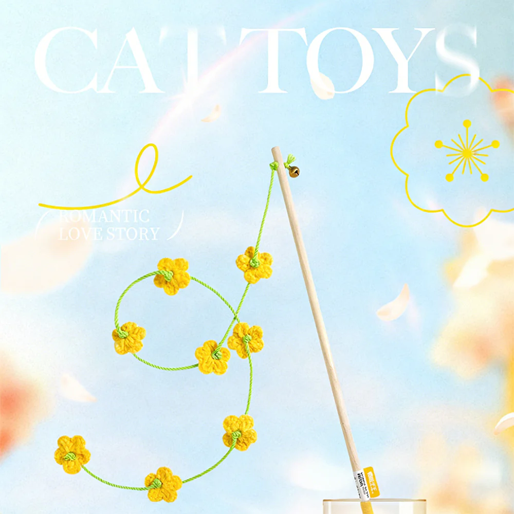 Interactive Cat Teaser Wand With Bell - Durable Long Rod Toy - Image 6