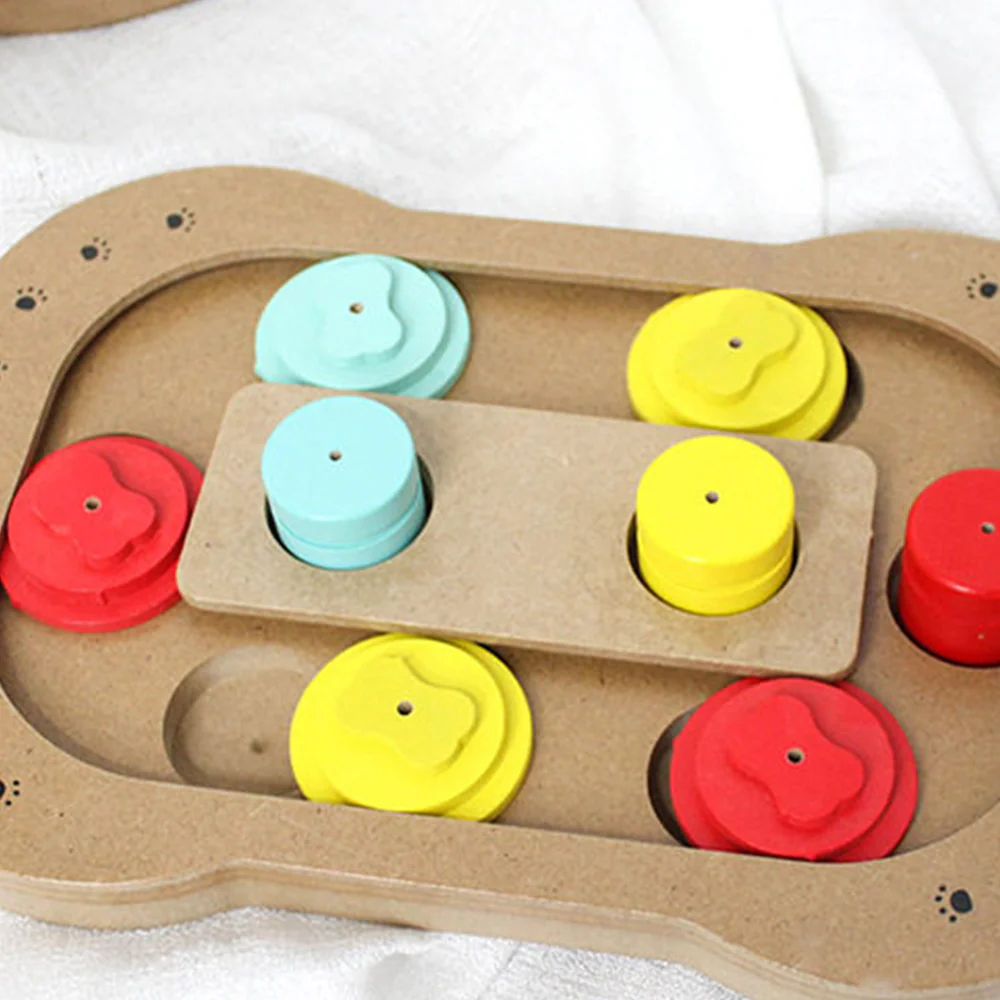 Interactive Treat Enrichment Wooden Dog Puzzle Toy - Image 7