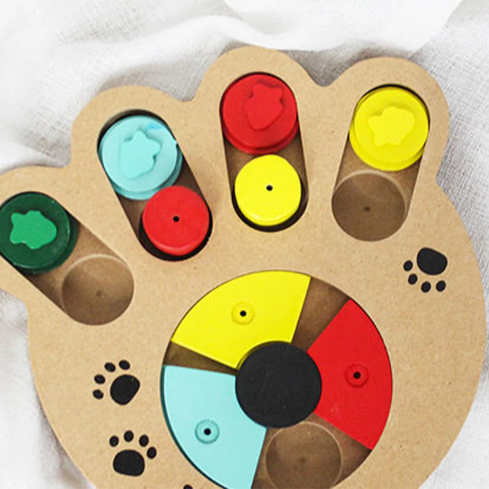 Interactive Treat Enrichment Wooden Dog Puzzle Toy - Image 8
