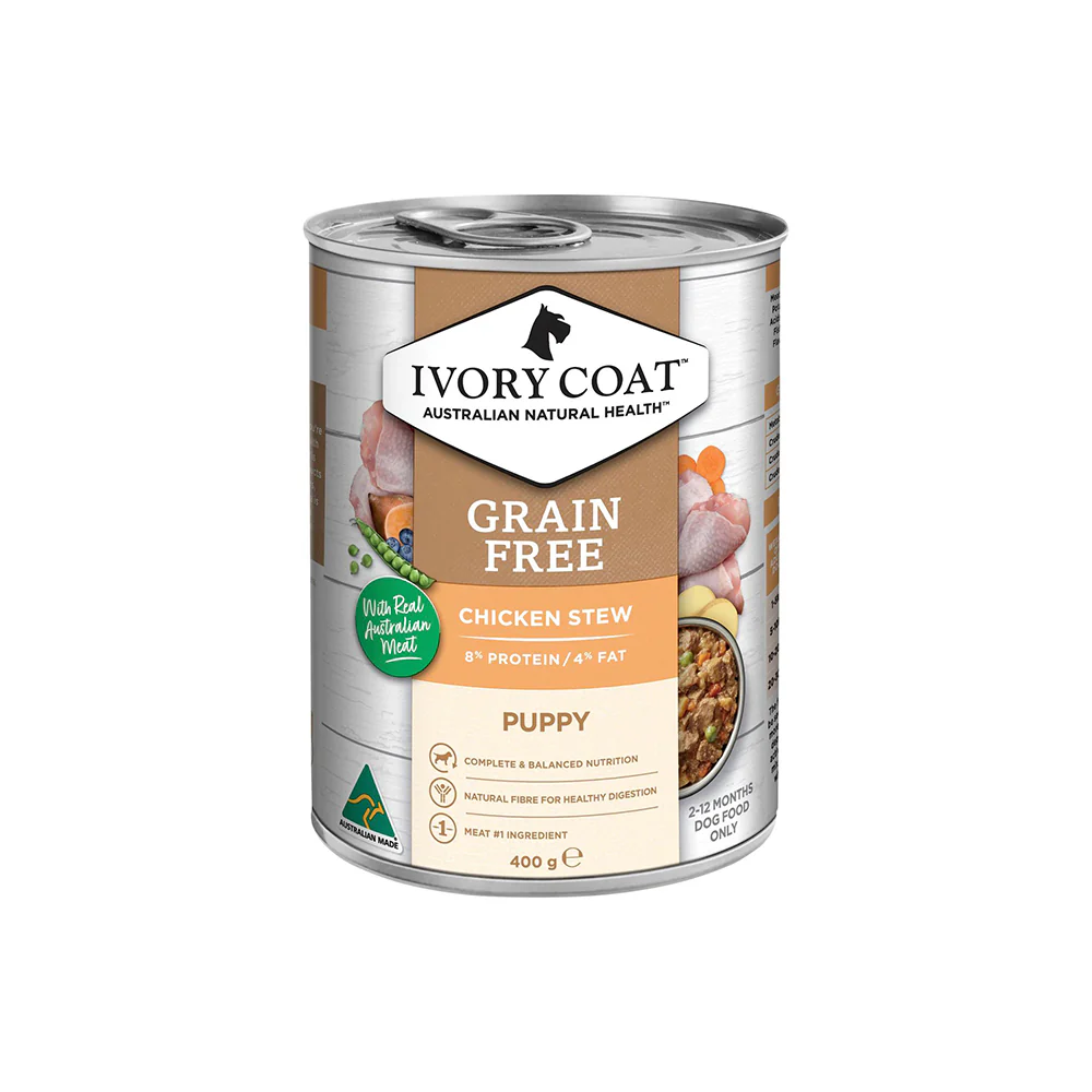 IVORY COAT Chicken Stew Grain Free Dog Food for Puppies 12x400g - Image 2