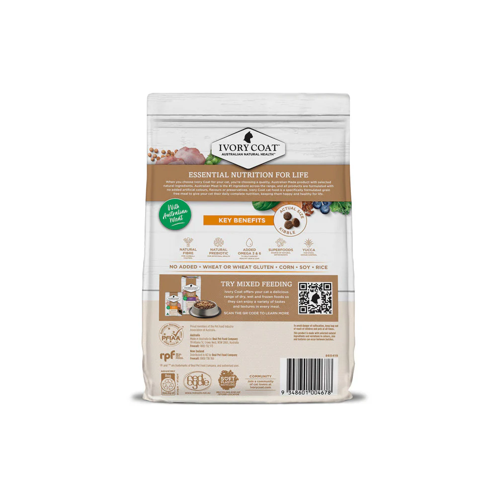 IVORY COAT Grain Free Chicken Adult Cat Food 2kg - Image 2
