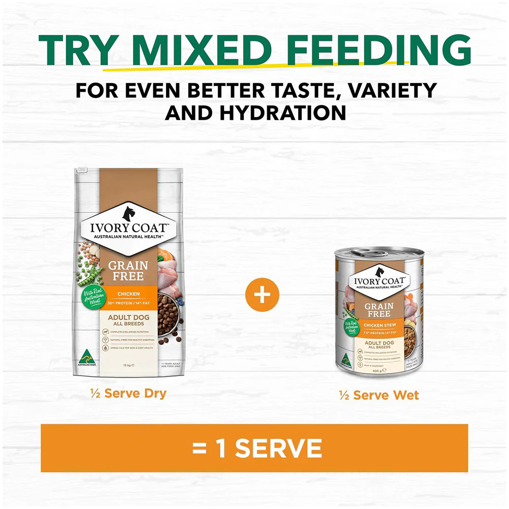 IVORY COAT Grain Free Chicken Adult Dog Food 13kg - Image 8
