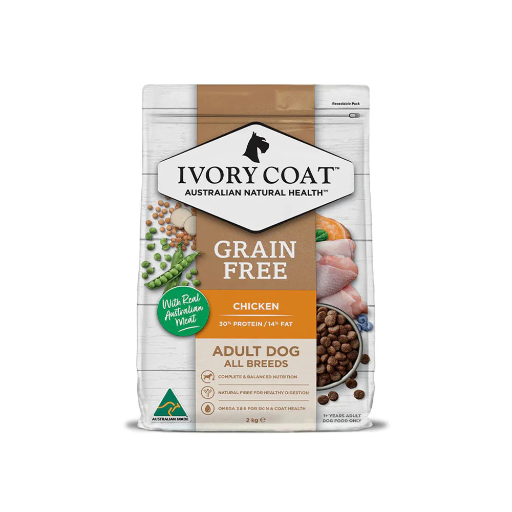 IVORY COAT Grain Free Chicken Adult Dog Food 2kg
