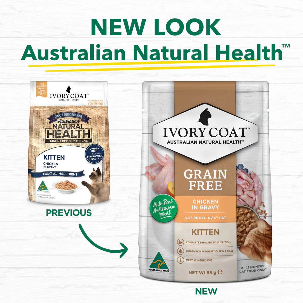 IVORY COAT Grain Free Chicken Gravy Kitten Wet Cat Food - Image 2