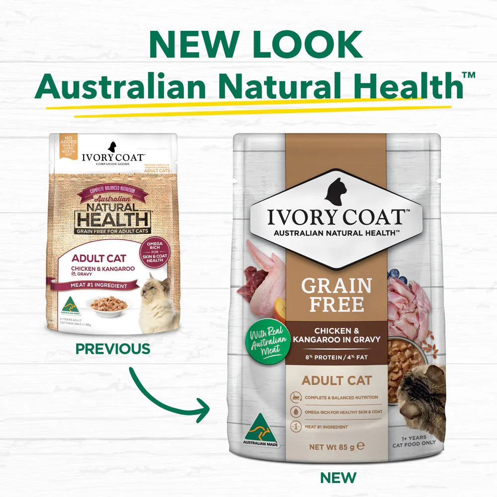 IVORY COAT Grain Free Chicken & Kangaroo Gravy Adult Wet Cat Food - Image 2