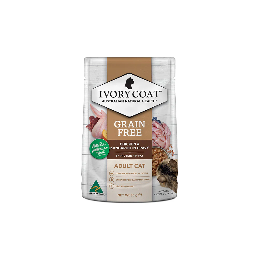 IVORY COAT Grain Free Chicken & Kangaroo Gravy Adult Wet Cat Food - Image 4